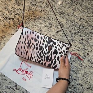 NEW Christian Louboutin Leopard Print Shoulder Bag